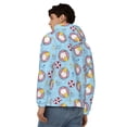 thumbnail image 4 of Goofa Gnome On A Watermelon Mattress In The Pool Pattern Mens Full-zip Hoodie, Zip-up Pullover Hooded Sweatshirt, Kangaroo Pocket Hoodie Ideal for Daily Wear, Travel, and Home-Medium, 4 of 5