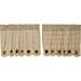 thumbnail image 3 of VHC Brands Abilene Star Tier Ensemble de 2 Rideaux Country L24xW36, Beige, 3 of 8