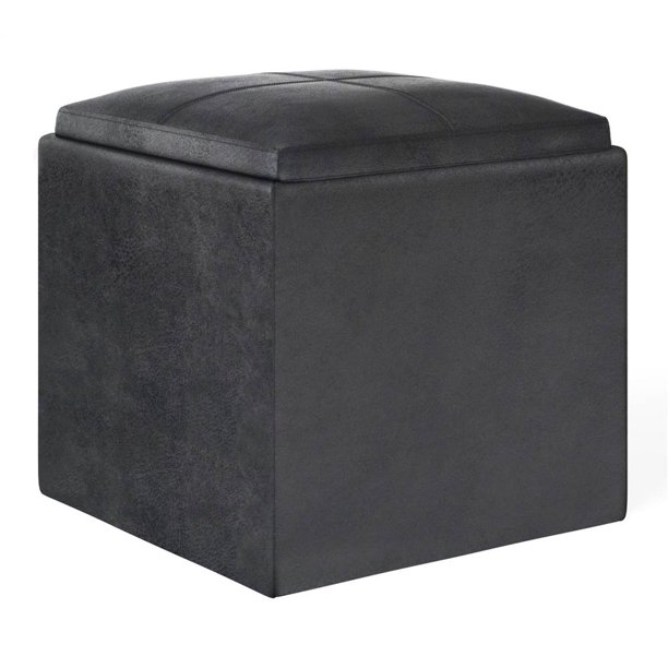 Cube Storage Ottoman with Tray