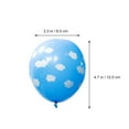 thumbnail image 2 of 12 Pcs Latex Balloons Baby Birthday Party Balloons Cloud Printed Balloons, 2 of 8