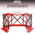 thumbnail image 4 of CLAM Quick-Set Escape Sport 11.5 x 11.5 Ft Tailgate Canopy Tent, Red/White, 4 of 7