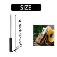 thumbnail image 2 of 9.8Ft Telescopic Flag Pole,Stainless Steel Handheld Portable Extendable Retractable Flagpole with Anti-Slip Grip,1 * Telescopic Flag pole 3 * clips,Black, 2 of 7