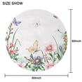 thumbnail image 2 of 60 Inch Round Lace Tablecloth Water Resistant Washable, Monarch Butterfly Aesthetic, 2 of 5