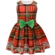thumbnail image 2 of 100 Niños Niñas Impreso Ropa para niños Vestido con lazo para niñas / Regalos para niños # 18, 2 of 3