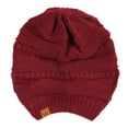 thumbnail image 3 of Wrapables® Slouchy Winter Beanie Cap Hat, Burgundy, 3 of 3