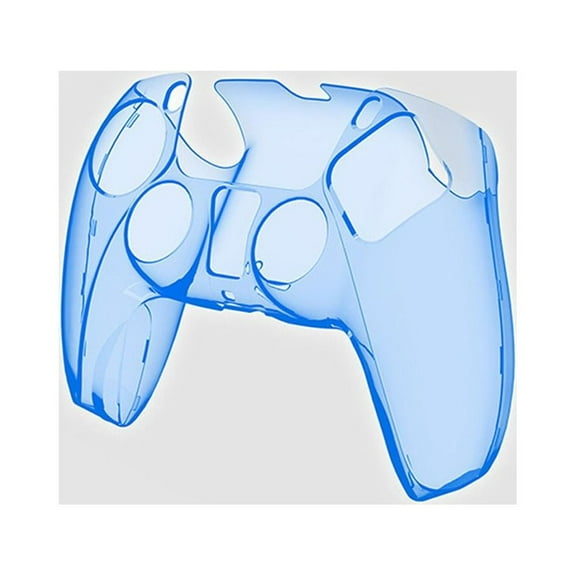 Transparent Gamepad Crystal For PS5 Game Controller Shell Protective Case Protector Protective Cover BLUE