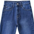 thumbnail image 4 of Big Boy's Casual Skinny Jeans Slim Fit Distressed Zipper Denim Pants (Blue 9-10 Years), 4 of 8
