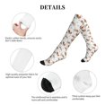 thumbnail image 5 of Lsque Rabbit And Squirrel Pattern Sport Compression Socks for Men & Women 15-20 mmHg Knee High Nurse Pregnant Running Medical and Travel Athletic, 5 of 6