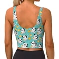 thumbnail image 3 of Lsque Panda Bathing Printed Women'S Sports Bra, Compression, Moisture Wicking, High-Impact Sports Bra For Women,Supportive sports bra-Small, 3 of 9