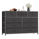 thumbnail image 1 of Cómoda Blanca de 5 Cajones para Dormitorio, Estructura de Madera Sólida con Patas de Metal, Cómoda Alta con Espejo y Gabinete, Fácil Ensamblaje, Ideal para Organizar Ropa y Accesorios - Color negro, 1 of 7