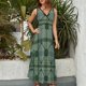 thumbnail image 2 of Geometric Grid Vestido Sin Mangas , Vestidos De Lujo Para Ocasiones Oficiales, 2 of 5