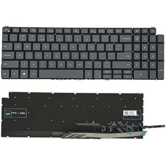 New US Black English Backlit Laptop Keyboard (Without palmrest) for Dell Inspiron 7706 P98F001 2-in-1