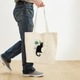 thumbnail image 4 of CafePress - Chat Noir New Years Party Countdown Tote Bag - Unisex Canvas Tote Bag, Beige, 1-Piece, 4 of 7
