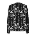 thumbnail image 4 of Long Cardigan Sweaters for Women Lightweight Tunic Open Front Cardigan Long Sleeve Fall Floral Print Tunic Tops, 4 of 5