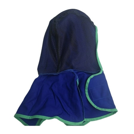 

Welding Cap Welding Machine Hood Weldor Helmet Welding Scarf Bow Protector Blue Flame Resistant Welding Cap Cotton FR Versatile Daily Use