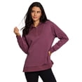 thumbnail image 5 of RBX Active Women's 1/4 Zip Mock Neck Fleece Tunic Sweatshirt, 5 of 5