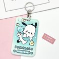 thumbnail image 1 of Sanrio Hello Kitty Card Holder Girl Student PVC Hanging Neck Card Bag Cartoon Kuromi Melody Anti-degaussing Card Protective Case FGS, 1 of 7