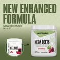 thumbnail image 2 of NutraBio Mega Beets- Organic Beet Root Powder Nitric Oxide Superfood, NO3-T Nitrates and Antioxidants - Super Beets Supplement- Supports Performance, Circulation, Blood Flow, Overall Health - 30Sv, 2 of 9