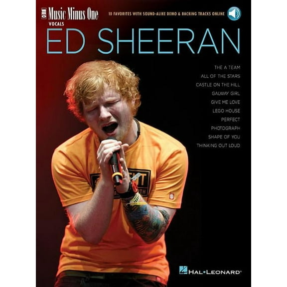 Ed Sheeran : Music Minus One Vocals 10 Favorites with Sound-Alike Demo & Backing Tracks (Paperback)