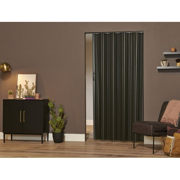 Spectrum Dunes 48"x80" Vinyl Folding Door Black