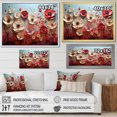 thumbnail image 4 of Designart "Pure Embrace Of White Crimson Flowers I" Flower Floater Framed Wall Art Prints, 4 of 5