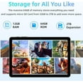 thumbnail image 5 of Android 15 Tablet COLORROOM A30 Tablet 10 inch , 12GB+64GB+2TB TF expandable, T606 8-core CPU, Widevine L1 compatible IPS screen, 6000mAh+type-C+18W PD charging, 2.4G/5G W, 5 of 7