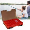 thumbnail image 1 of Caja de aparejos de plástico Macarena organizador de cebos para señuelos rojo, 1 of 7