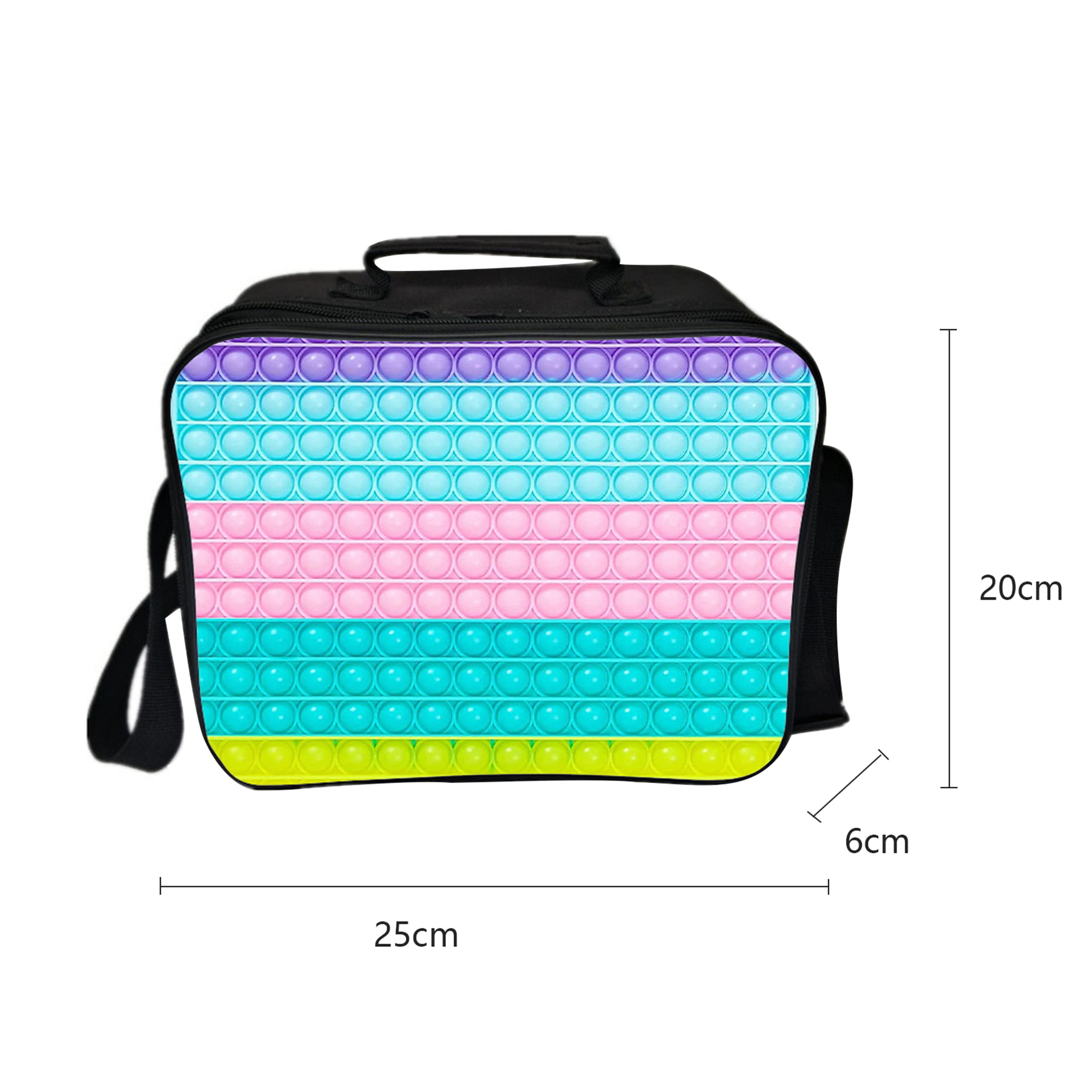 Pop Lunch Box for Girls Kids Insulated Lunch Bag, Rainbow Push Bubble Girls  Lunch Box for School Sup…See more Pop Lunch Box for Girls Kids Insulated