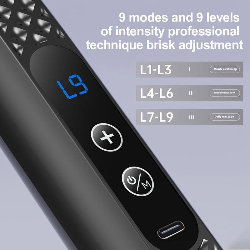 Upgraded Long-Handle U-Shaped Massage Gun, 10Mm Deep Tissue Massager, Back Massager, Portable Device for Muscles, Neck, Shoulders, Waist, And Legs, a Gift for Women