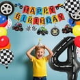 thumbnail image 6 of Monster Truck 4th Birthday Party Decorations Set, Race Car Theme, 40 Pcs, Includes Banner, Hanging Swirls, Foil and Latex Balloons, 6 of 6