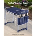 thumbnail image 4 of VEVOR Garden Kneeler and Seat, 11 in Wide Thick Kneeling Pad, Heavy Duty Garden Kneeling Stool, Folding Garden Seat with 1 Tool Bag, Relieve Knee & Back Pain, Non-Slip Garden Bench for Grandparents, 4 of 9