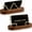 Brown, variant on KALAKALA 2 Pcs Wood Business Card Holder for Desk Wooden Business Card Display Stand Postcard Organizer for Office Home Desktop(Brown)
