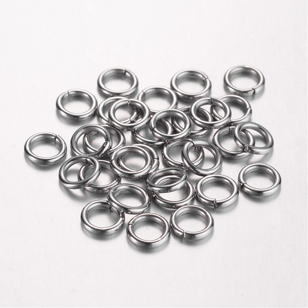 5000 pc Tarnish Resistant 304 Stainless Steel Jump Rings Open Jump Rings Ring Stainless Steel color 18 Gauge 5.5x1mm Inner Diameter: 3.5mm