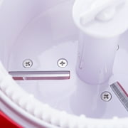 Nostalgia Snow Cone Maker, Tabletop Shaved Ice Machine with 2 Reusable Cones and Ice Scoop, Red