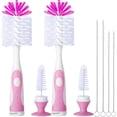 thumbnail image 1 of Juego de cepillos para biberones CAREBABYMORE de 26 cm de nailon con cepillos para pajitas, 1 of 5