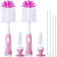 thumbnail image 1 of Juego de cepillos para biberones CAREBABYMORE de 26 cm de nailon con cepillos para pajitas, 1 of 5