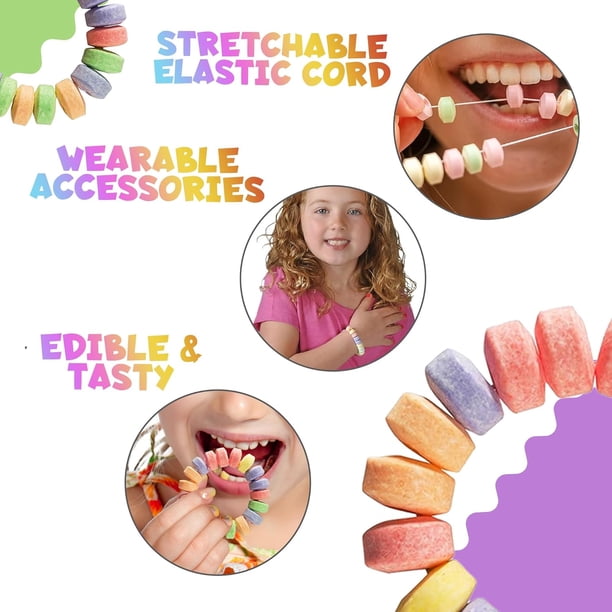 Bedwina, Candy Bracelets, 36 Pack, 2.5 Inch Multi-Color Edible