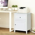 thumbnail image 2 of Giantex Wooden End Table w/Shelf, 2-Tier Storage Bedside Sofa Table w/Solid Structure, Coffee Table Nightstand, 2 of 8