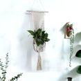 thumbnail image 3 of Soporte para macetas, macramé, colgador de plantas, macetero colgante, cesta, cuerda trenzada, artesanía, 3 of 8