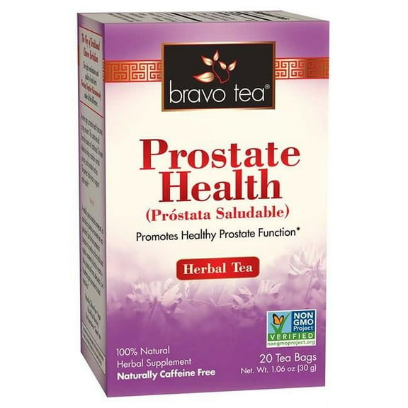 Bravo Tea Prostate Health Caffeine Free Herbal Tea , Tea Bags, 20 Count, 1 Pack