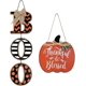 thumbnail image 1 of Signo de Boo y calabaza de madera, signo de agradecimiento y bendición, cosecha, decoración de Halloween, decoración de puerta de pared colgante de Acción de Gracias, 1 of 5