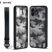 IBMRS Compatible with Nothing Phone2 case, Translucent Shockproof Cover (Camo Black)