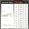 thumbnail image 7 of Women Kitten Heels Slingback Low Heel Pumps Dress Shoes for Women Closed Pointed Toe Pearl Heels for Work Wedding Bridal, 7 of 7