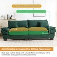 thumbnail image 5 of Dinosisco 84"L Deep Seat Sofa, Corduroy Upholstered Sleeper Couch for Living Room, Green, 5 of 8