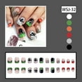 thumbnail image 4 of Uñas postizas adhesivas BMKKOT Halloween Momia Telaraña 24 piezas, 4 of 7