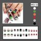 thumbnail image 4 of Uñas postizas adhesivas BMKKOT Halloween Momia Telaraña 24 piezas, 4 of 7