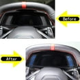 thumbnail image 5 of TINKI Real Carbon Fiber Instrument Panel Trim Sticker Compatible with Chevrolet Corvette C8 2020-2023, Dashboard Fault Light Display Panel Cover Sticker Accessories, 5 of 15