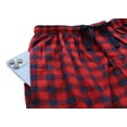 thumbnail image 3 of Comfy Lifestyle Men’s Fleece Plaid Pajama Pants, Soft and Cozy, Lightweight Drawstring Lounge Bottoms with Pockets, Blue Red Plaid PL13, Large, 3 of 6