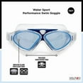 thumbnail image 4 of Dolfino Pro Axis Adult Watersport Goggle - Blue/Clear, 4 of 7