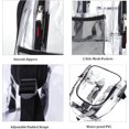 thumbnail image 5 of Mochila transparente Mochila transparente Mochila transparente resistente Mochila transparente para la escuela, el trabajo, la seguridad, la universidad, 5 of 5